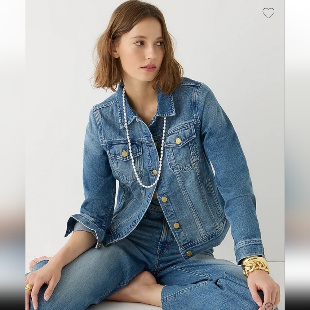 J. Crew Classic denim jacket in Brilliant Day wash Size S